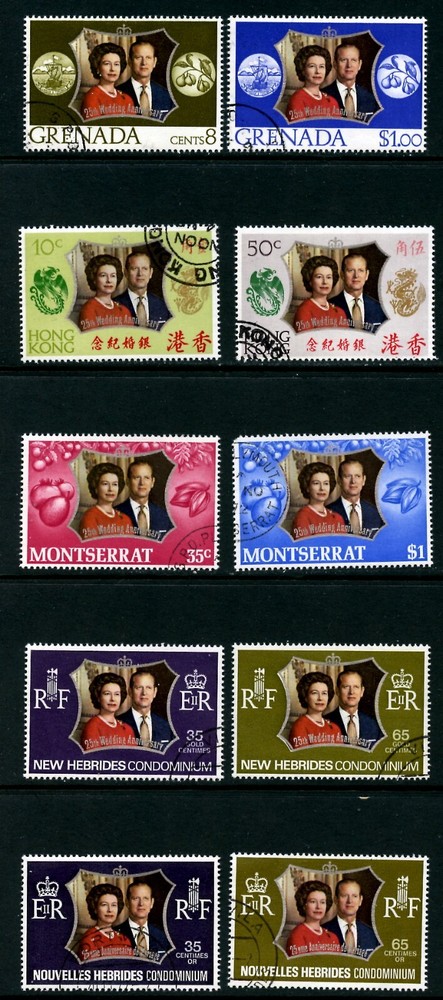 1972, SILVER WEDDING, COMMON DESIGN, USED (GB477)