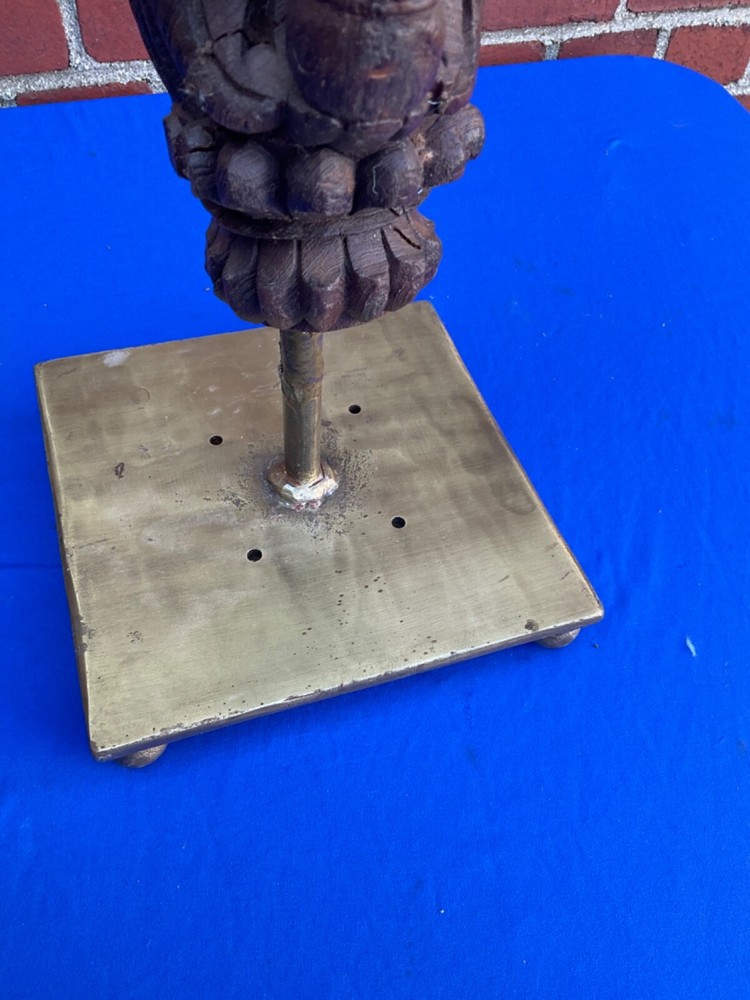 Antique Carved Architectural Element On Stand