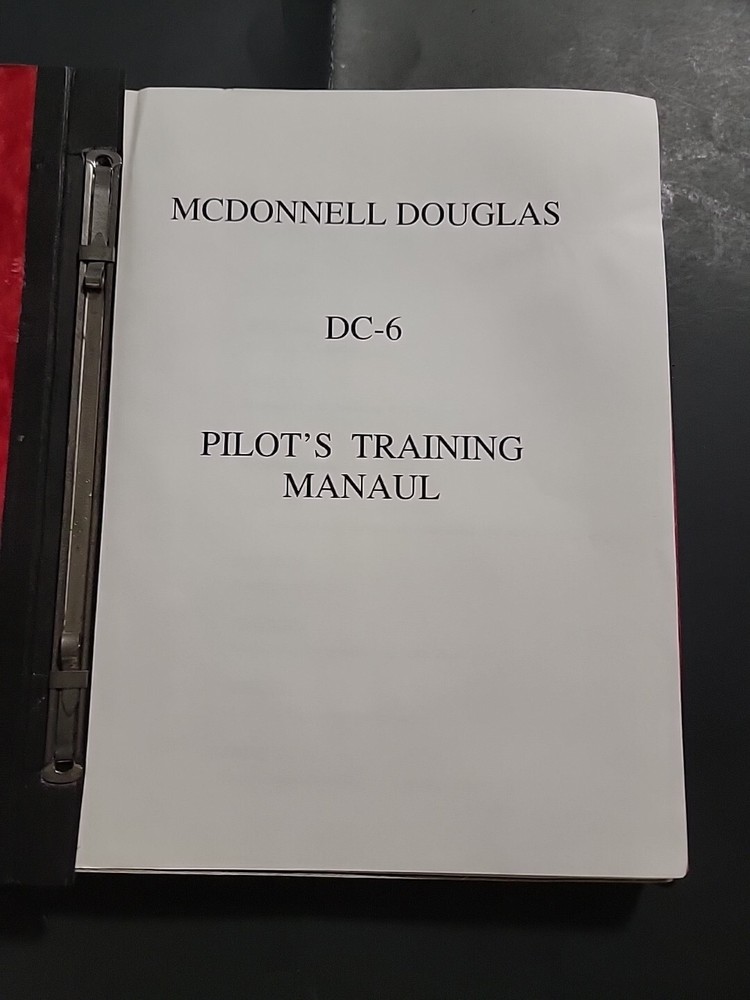 McDonnell Douglas DC-6 Pilots Training Manual Copy