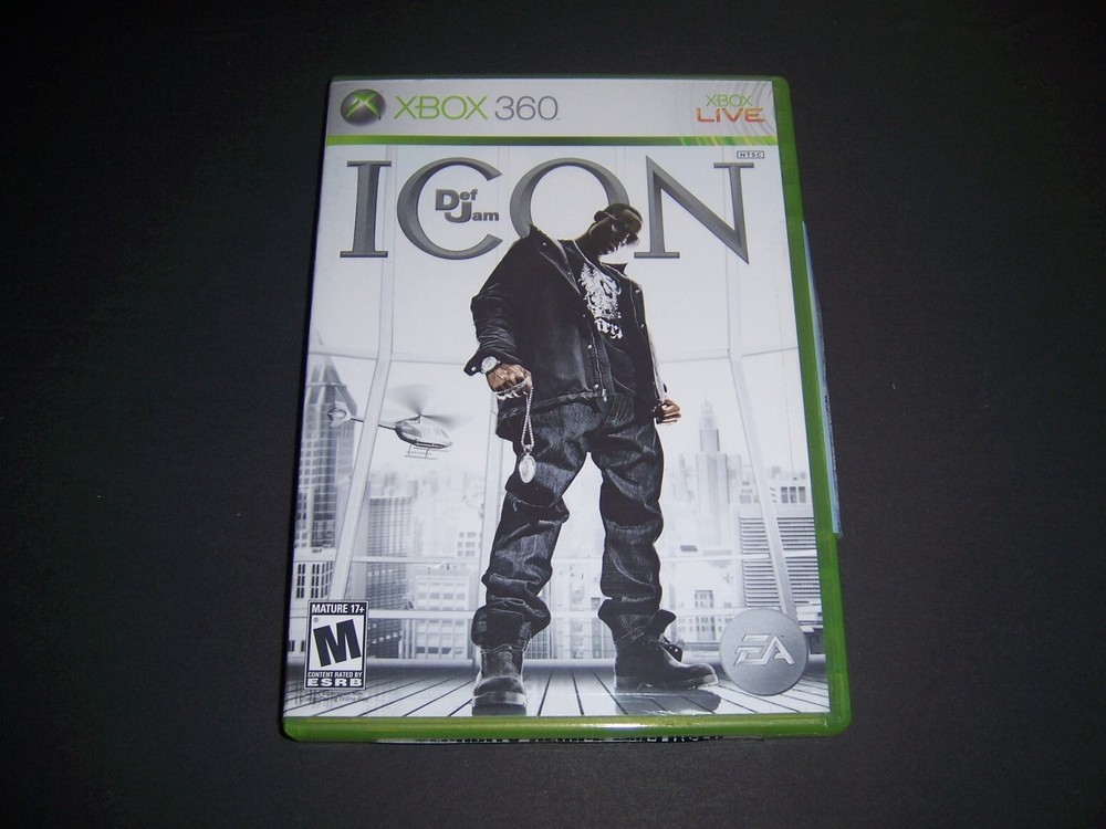 Original Replacement Box Case ONLY for Xbox 360 XB Def Jam Icon