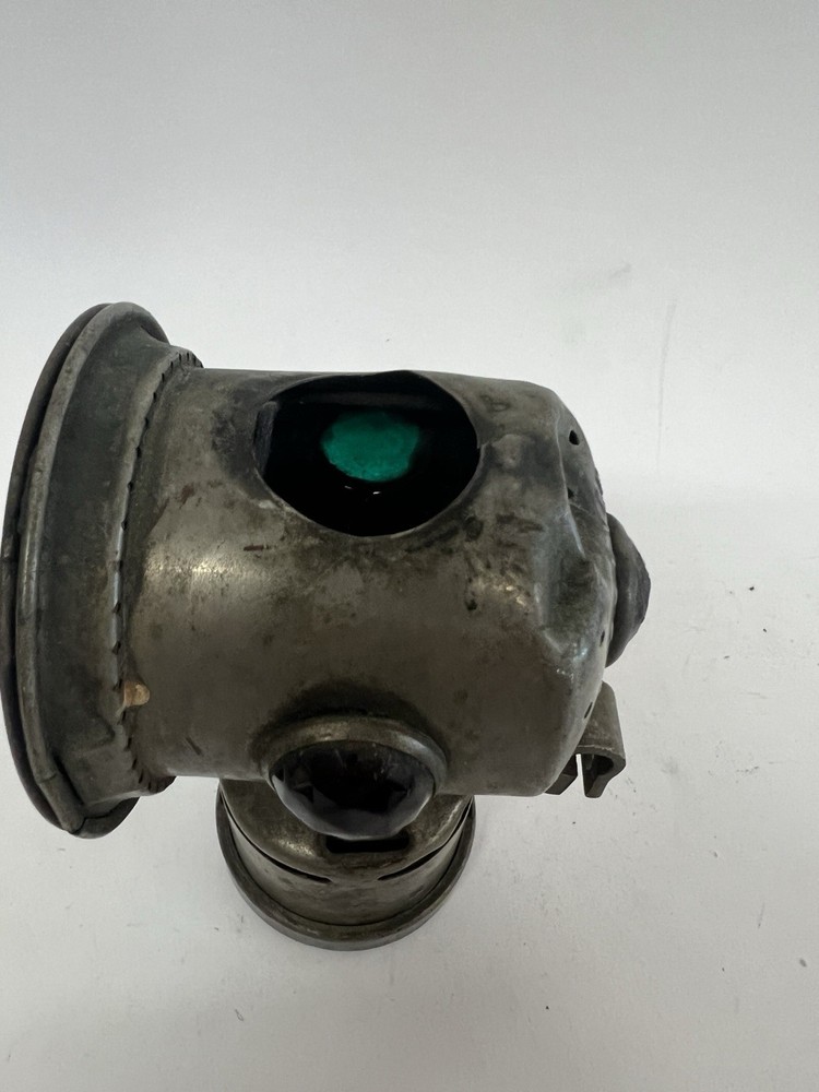 Antique Carbide Bicycle Head Light Lamp Lantern