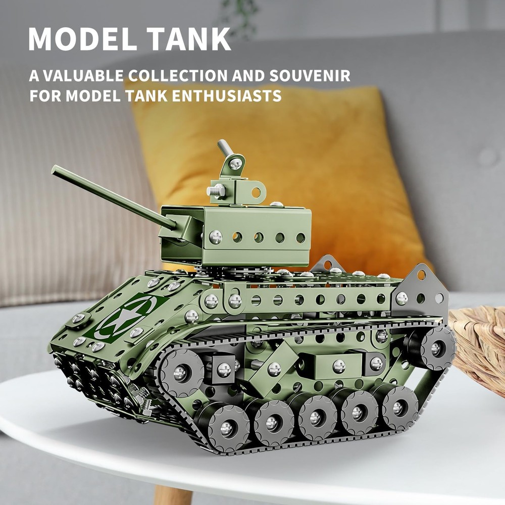STEM Building Projects Model Army Tank Set - 284 Pieces STEM Project Building...
