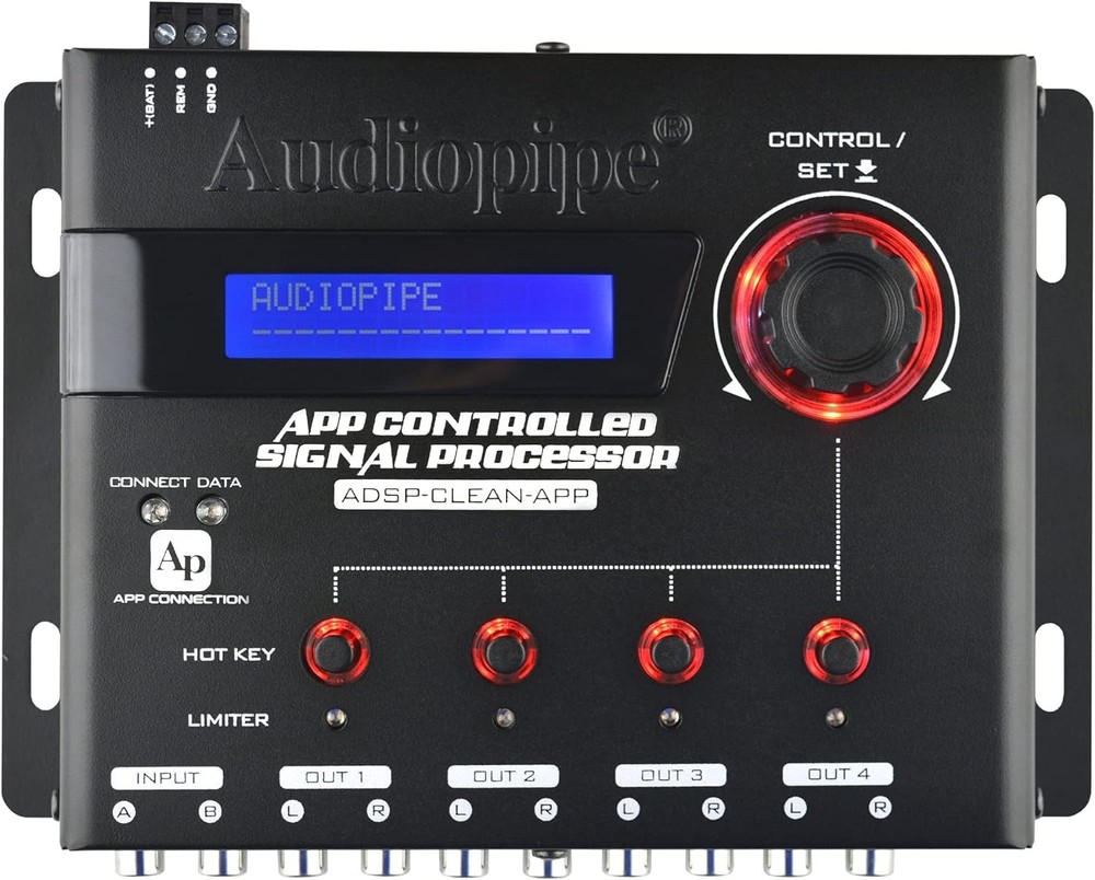 AUDIOPIPE ADSP-CLEAN-APP DIGITAL SIGNAL PROCESSOR (DSP) w/ REMOTE MOBILE CONTROL