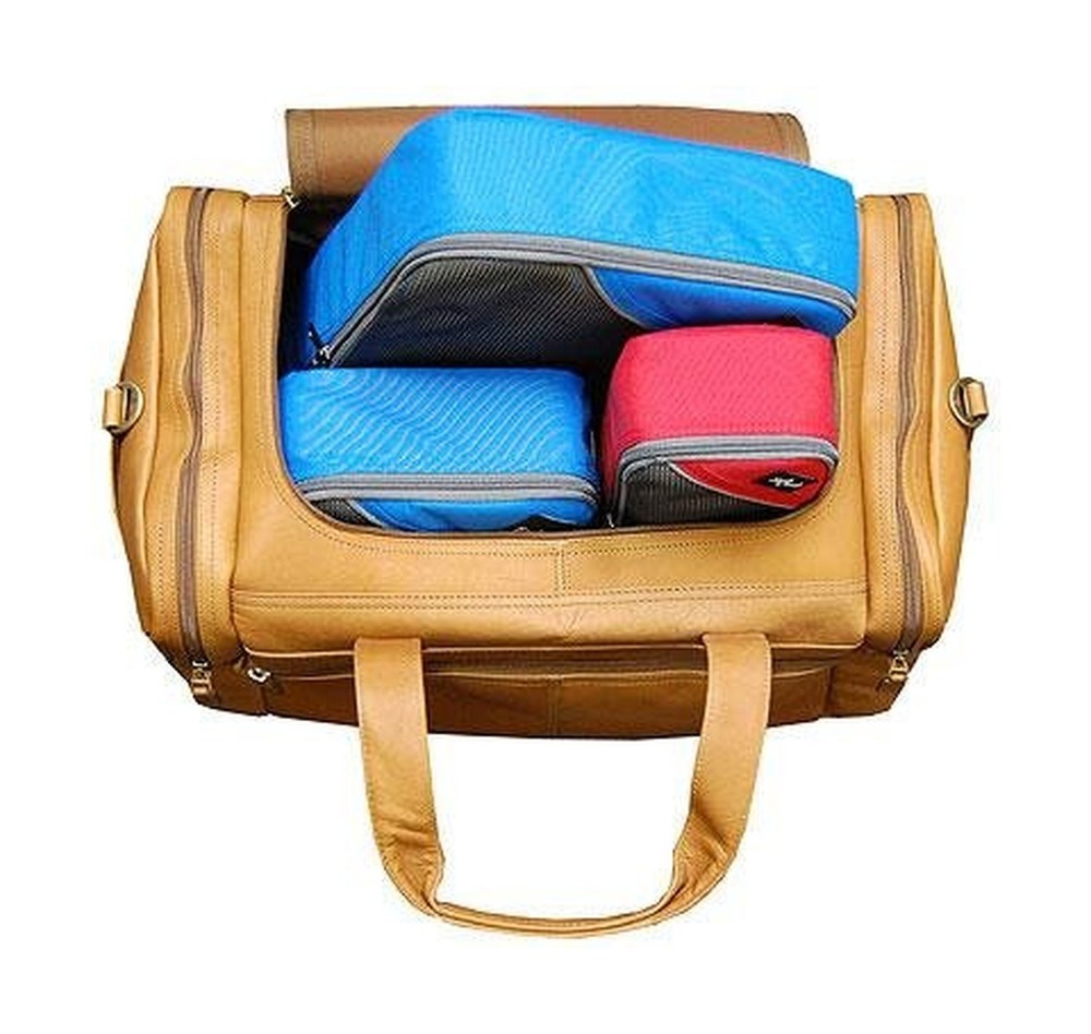 Dorado Vaquetta Leather 18" Duffel - Caf‚