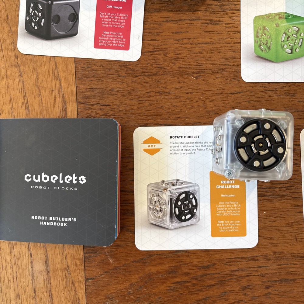 Lot of 10 Working Modular Robotics Cubelets + 2 Nonfunctional Cubelets