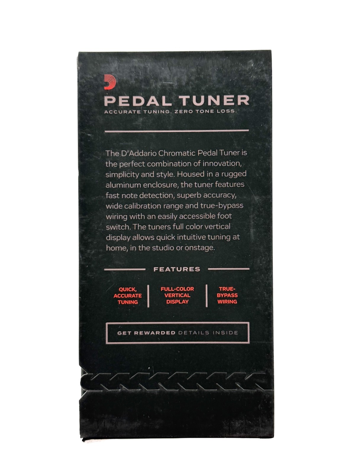 Brand New D'Addario PW-CT-20 Pedal Tuner Chromatic Guitar Bass True Bypass NIB