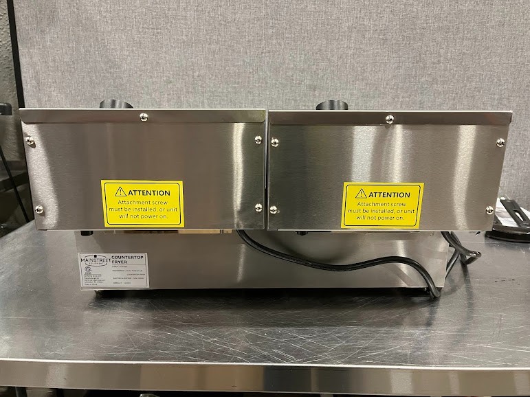 MainStreet Equipment 20 lb. Dual Tank Electric Countertop Fryer - 110V, 3,300W