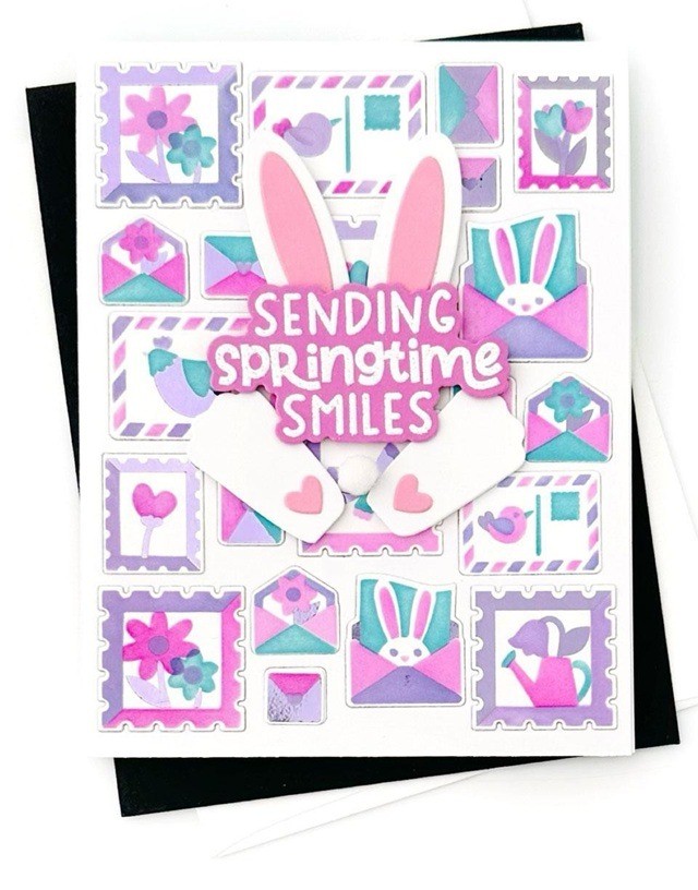 Pre-Order Taylored Expressions 3D Embossing Folder TEEF107 Postmarked Springtime