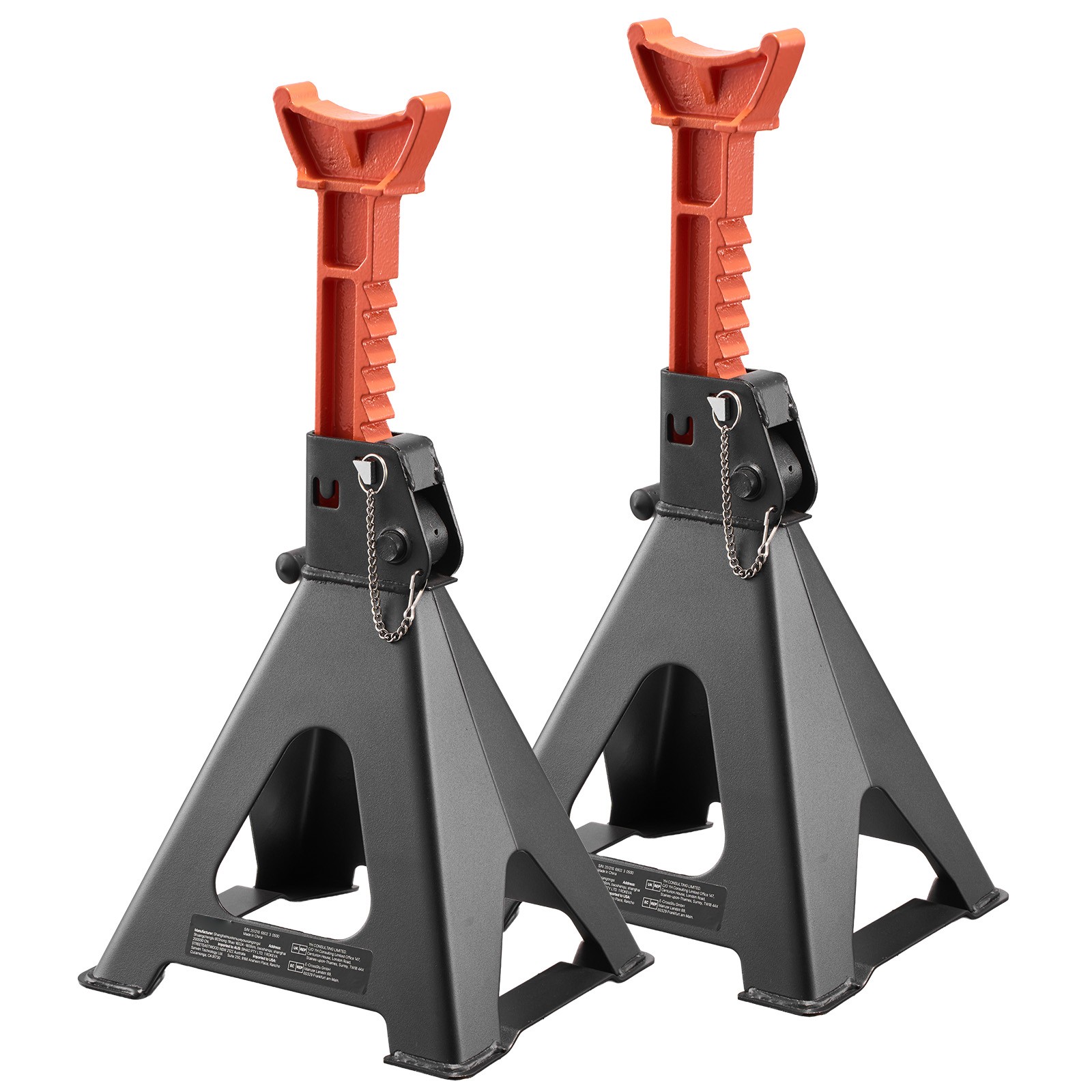 Uimoso Heavy Duty Steel Auto Jack Stands 6T (13000lbs) with Double Locking