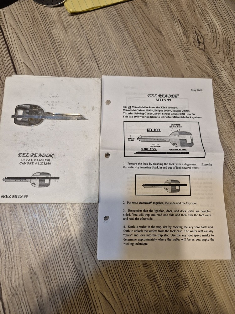Locksmith EEZ reader MITSUBISHI Mitsubishi 99