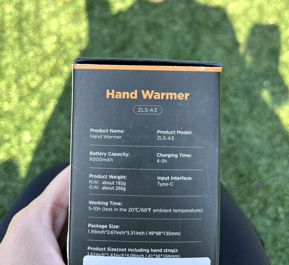 Rechargeable Hand Warmer 6000mAh