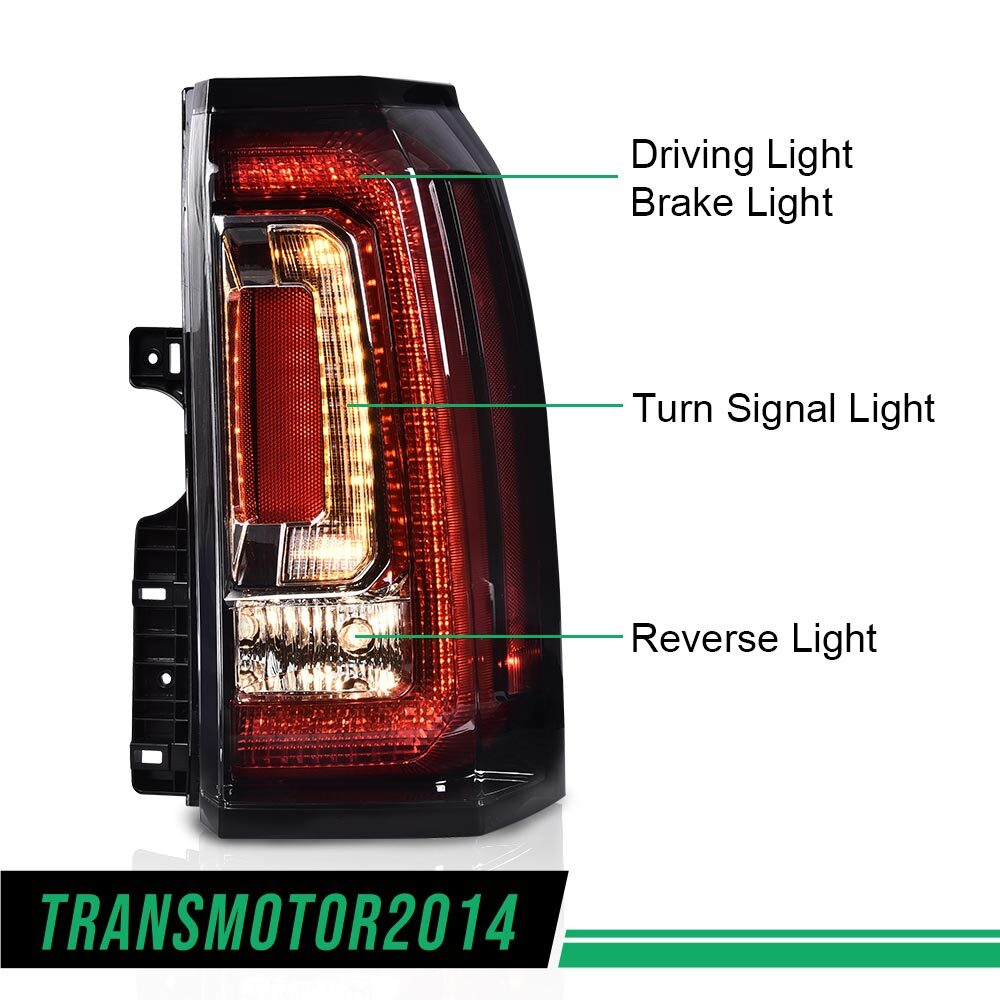 2X LED Tail Lights Brake Lamps LH & RH Side Fit For 2015-2020 GMC Yukon/Yukon XL