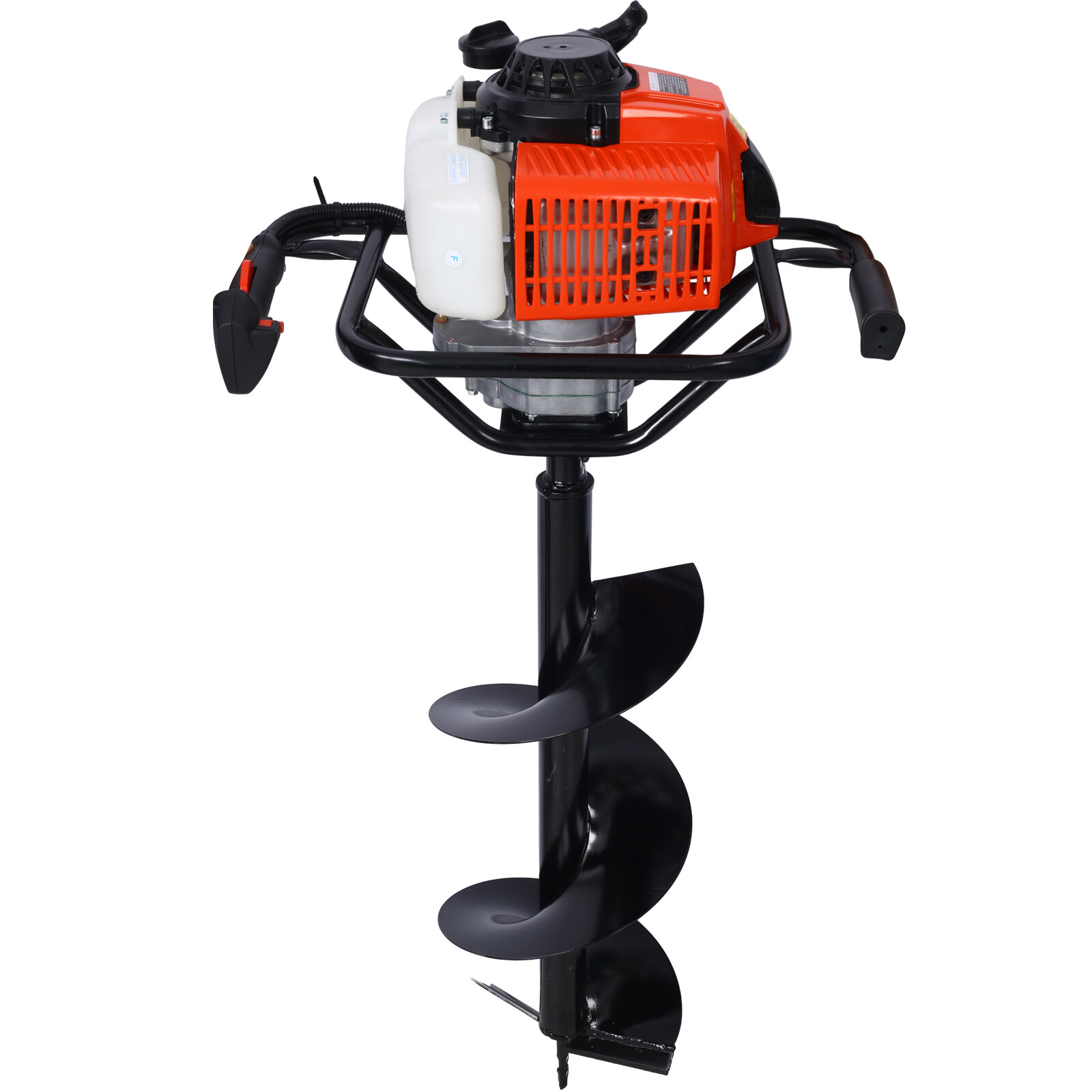 63CC Gas Powered Auger Post Hole Digger with / 6" 10" 12" Earth Auger Drill Bits