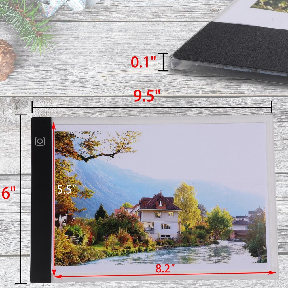 A5 LED Light Box Adjustable Light Table Board Tracing Light for Drawing