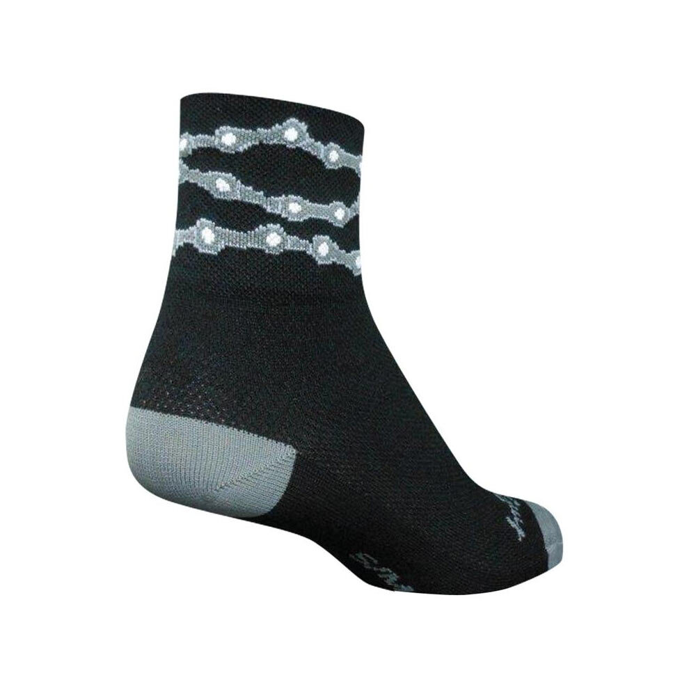 SockGuy Chains 3" Classic Socks Large/X-Large Black