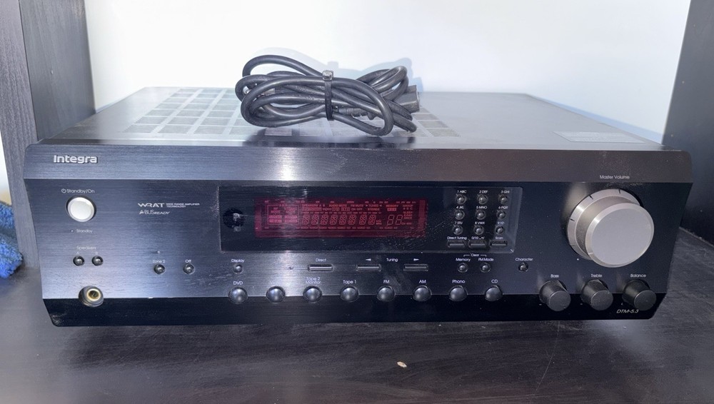 Integra AV Receiver Model DTM-5.3 W/ Chord, Tested & Working