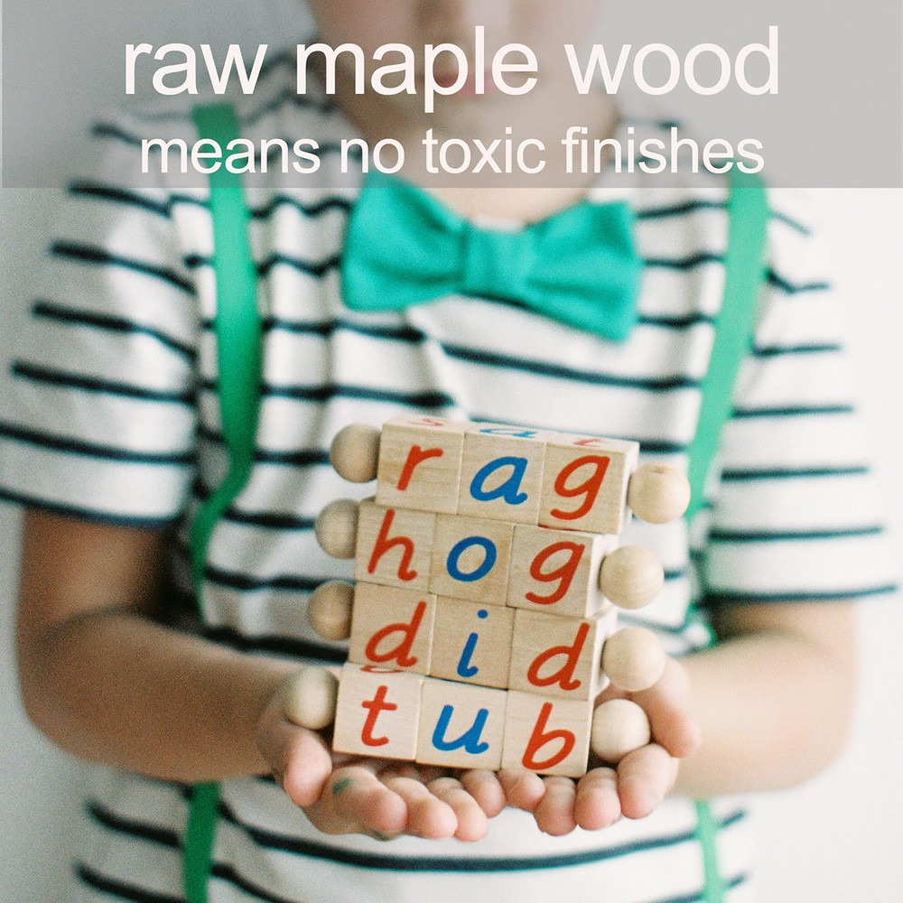 Phonetic Reading Blocks for the Beginning Reader | Tangible Preschool Learning M