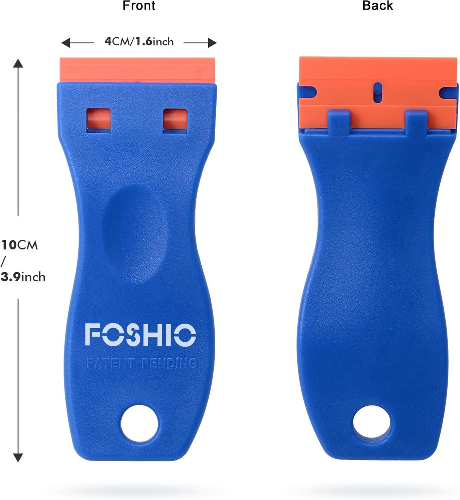 Plastic Razor Blade Scraper Include 2PCS Scraper Tool and 100PCS Blades for Gask