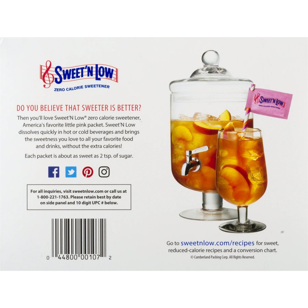 Zero Calorie Sweetener Packets