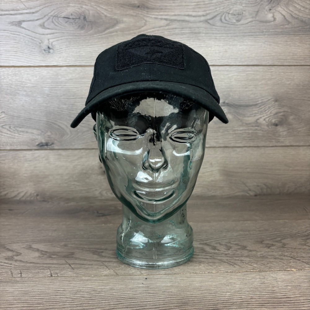 Condor Mesh Tactical Cap - TC-002 Black Adjustable Strapback Baseball Hat