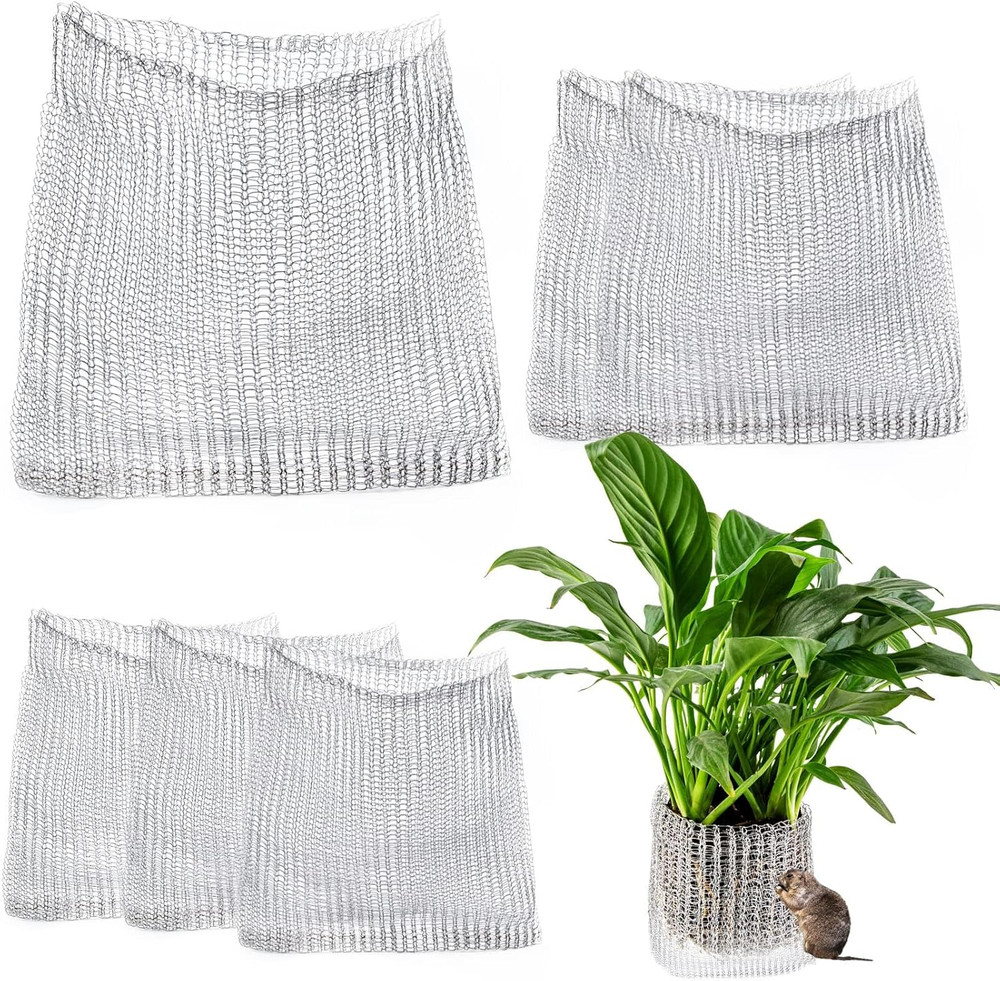 6Pcs Root Guard Gopher Proof Wire Basket Mole and Vole Mesh Wire Baskets Undergr
