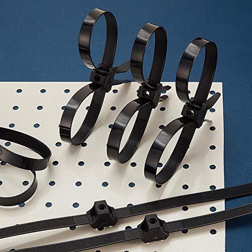 20 Pcs Heavy Duty Double Locking Zip Ties Disposable Plastic Cable Ties