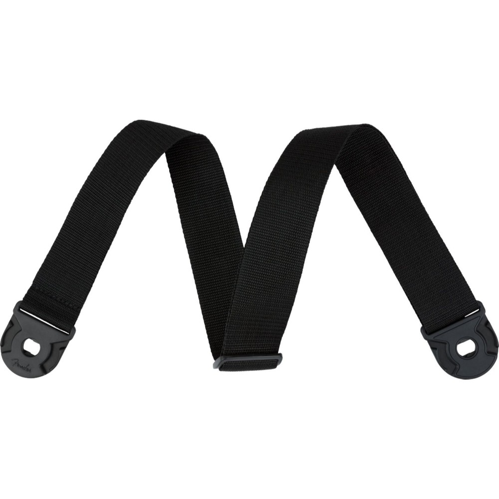 Fender Quick Grip Locking Ends Guitar Strap, Black Polyester