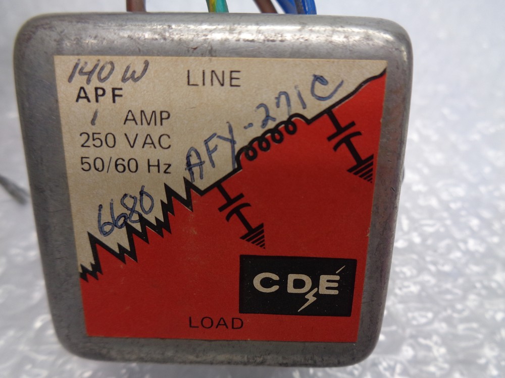 CDE APF 1AMP LINE FILTER UNMP