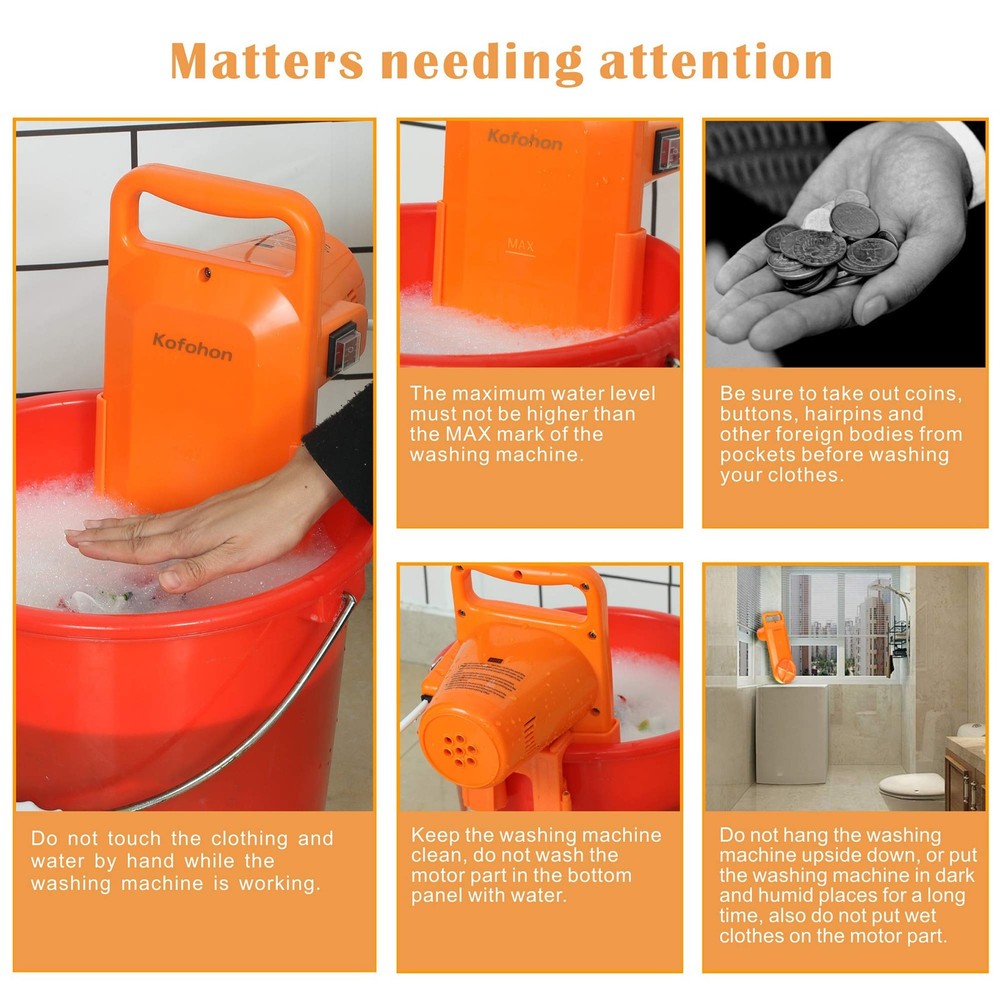 Portable Washing Machine Small Mini Hand Compact Semi Automatic Washer Laundry P