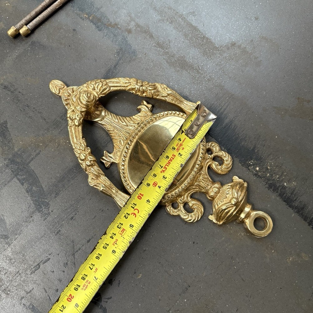 Vintage Heavy Large Solid Brass Door Knocker Victorian Style