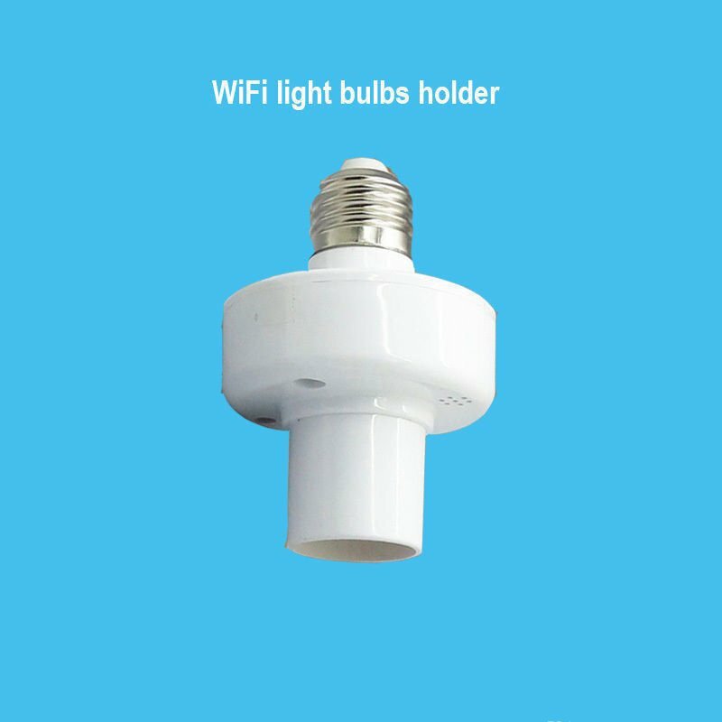 E27 WiFi Wireless Screw Light Lamp Bulb Holder Cap Socket Smart Home