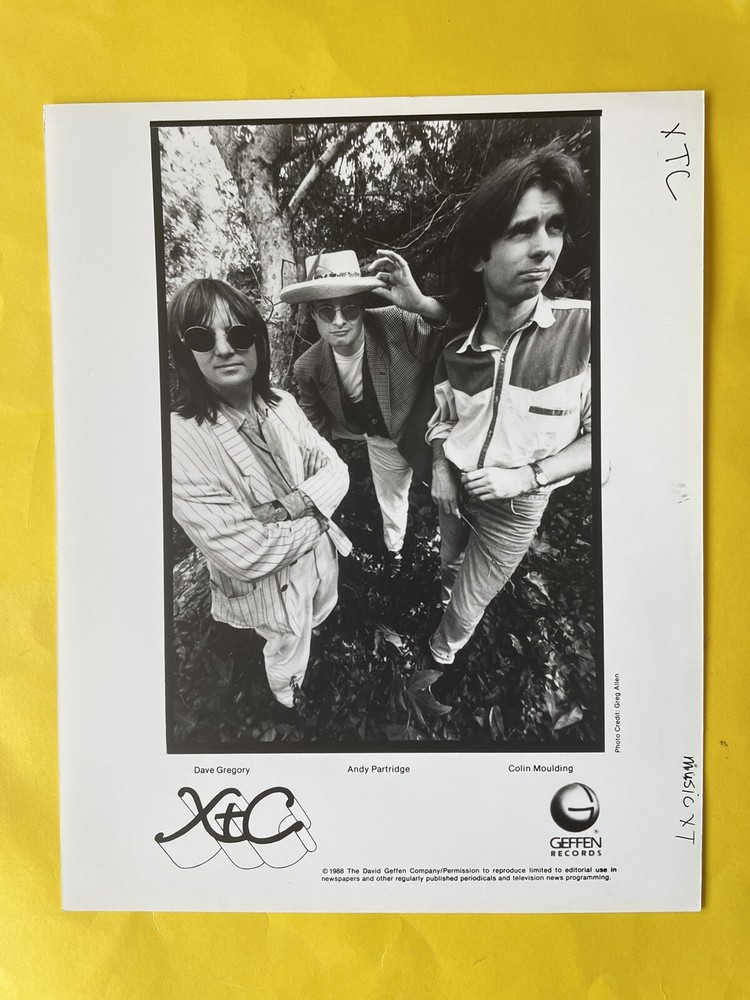 XTC Press Photo 8x10”. See info.
