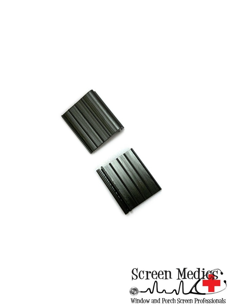 2 Pack - Black Pull Tabs for Window Screens - Hard PVC