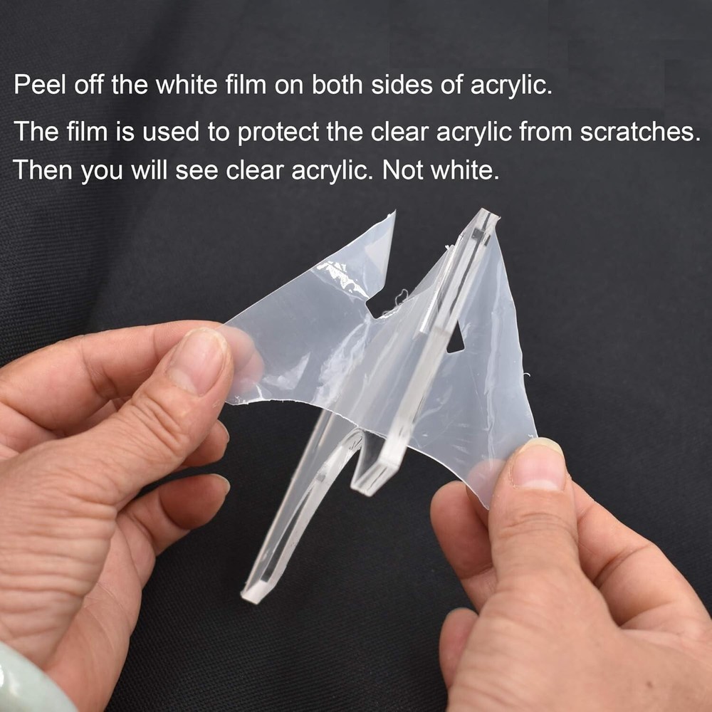Premium Clear Wall Rack for Lightsaber Display - Includes Installation Hardware
