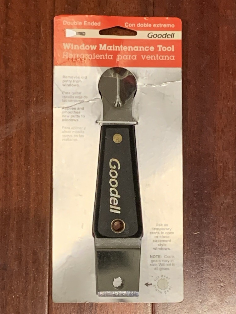 Goodell Window Maintenance Tool Knife - Remove Apply & Smooth Putty