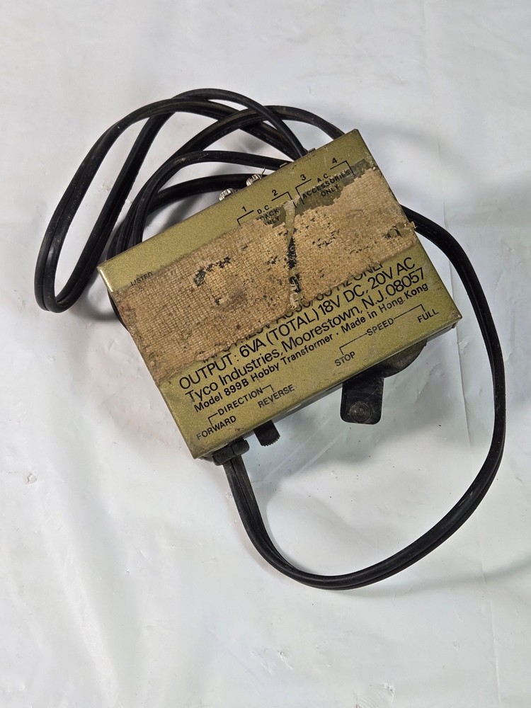 TYCO MODEL #899V RAILROAD TRAIN TRANSFORMER CONTROLLER HO TRAIN