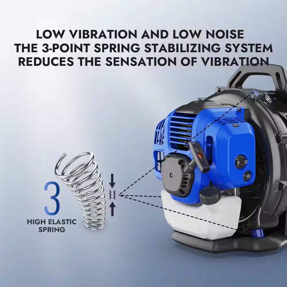 Gas 53Cc Backpack Blower 175MPH 855CFM