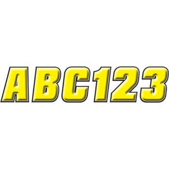 Sticker Kit - 2" - Yellow/Black