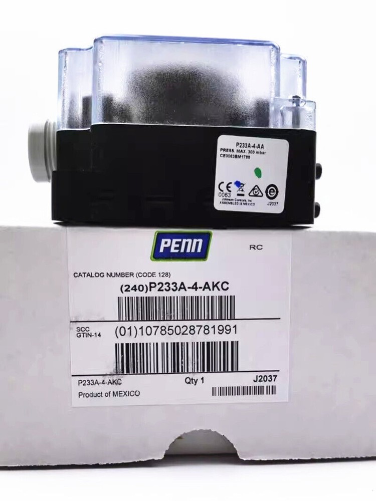 1 Pc. New P233A-4-AKC 0.5~4mbar Gas Pressure Difference Switch