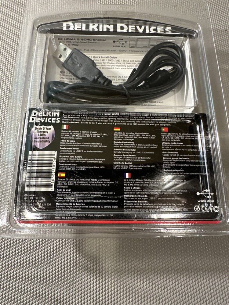 Delkin Devices 18-in-1 USB 2.0 Flash Memory Card Reader