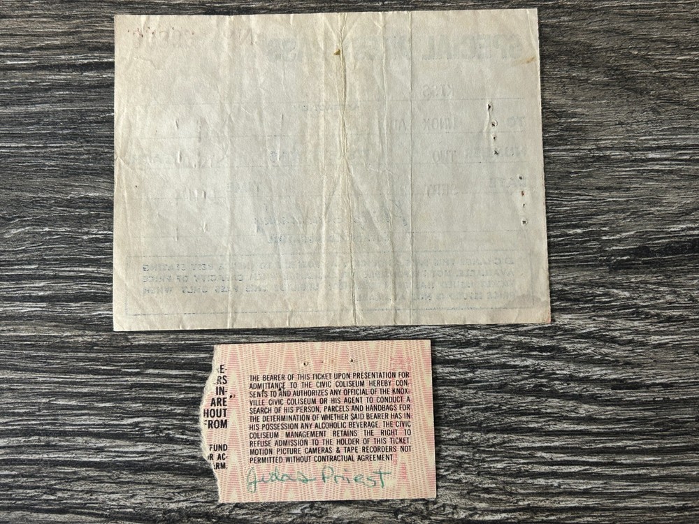 KISS TICKET STUB Dynasty Concert Tour Knoxville TN + Press Pass Vintage Aucoin