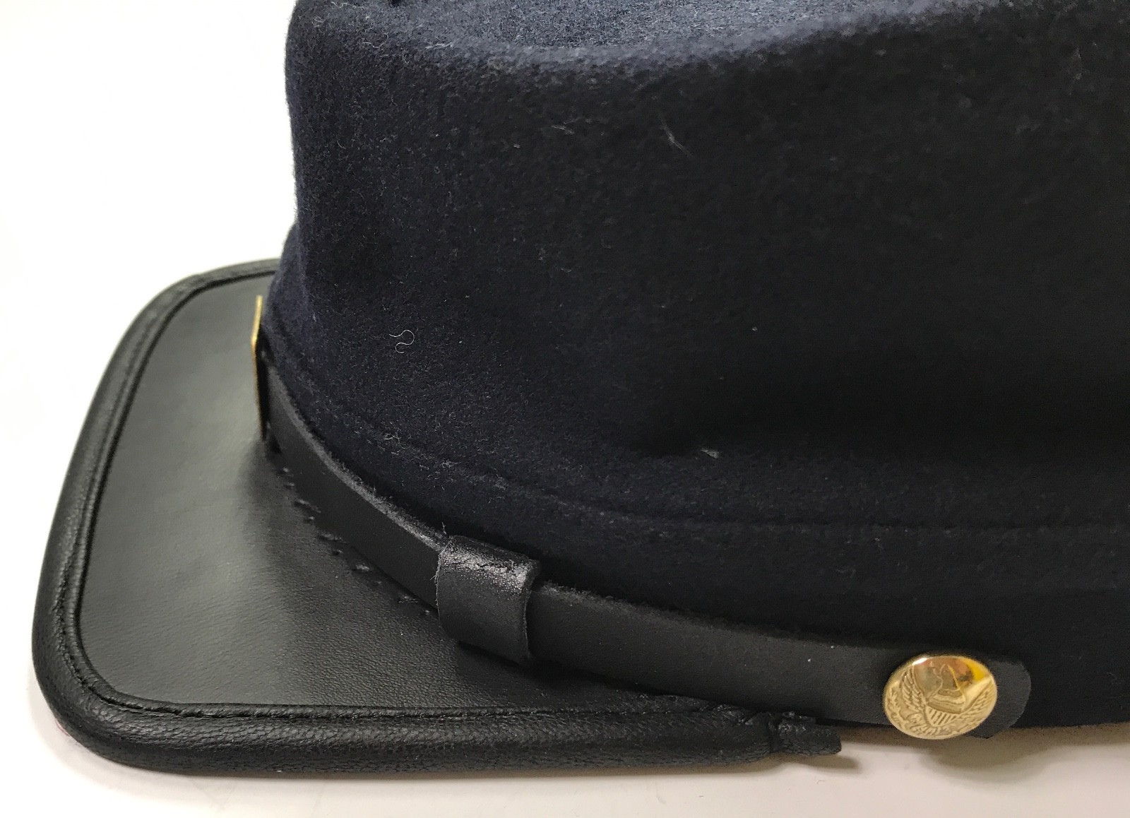 CIVIL WAR US UNION INFANTRY NAVY BLUE WOOL KEPI FORAGE CAP HAT-XLARGE