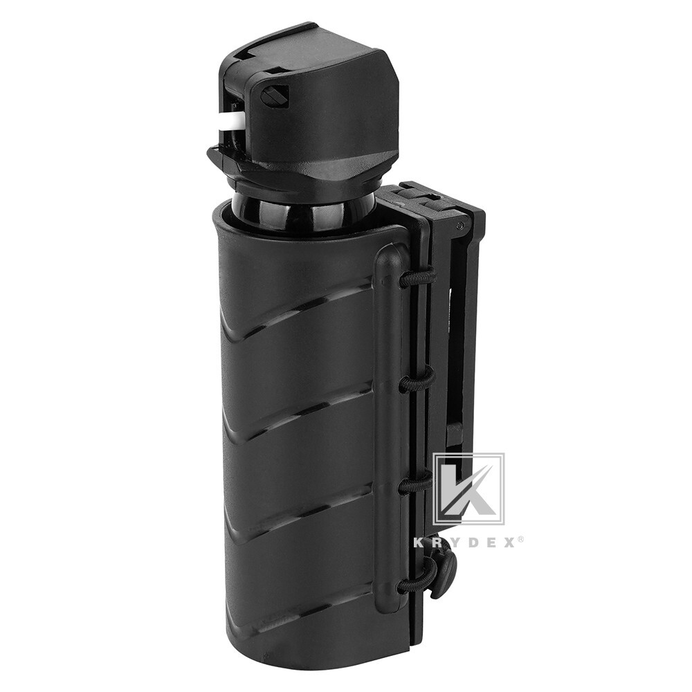 KRYDEX Pepper Spray Holder 360 Rotatable OC/Mace Pepper Holster Carrier for Belt