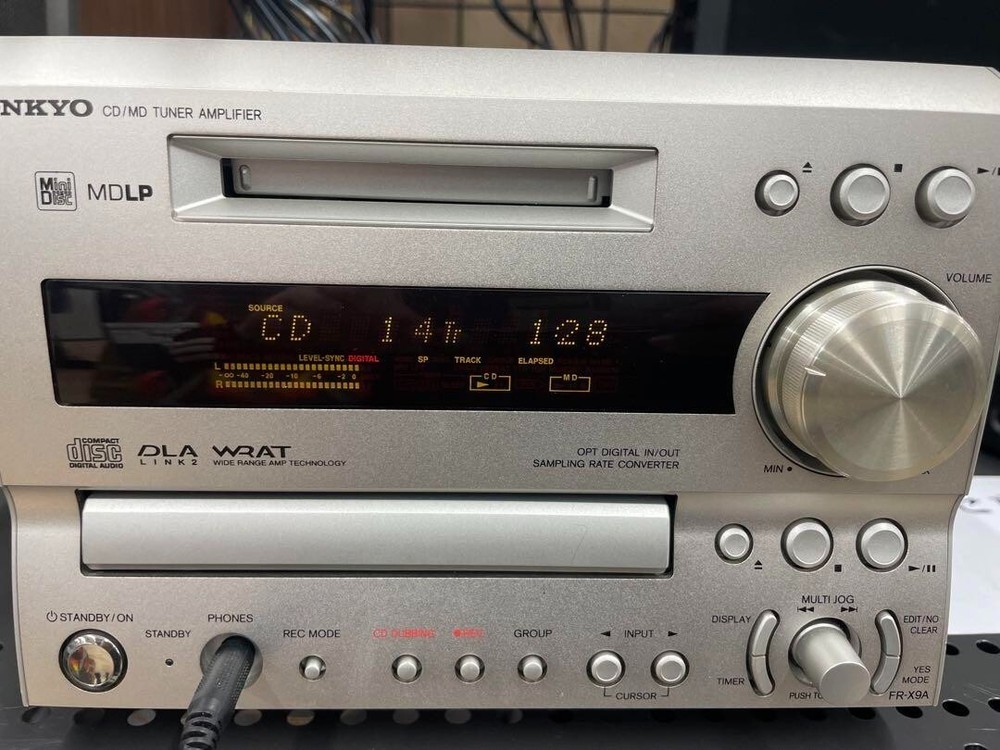Onkyo FR-X9A CD MD Recorder Compact Disk Mini Disk Deck  W/Remote Used Audio