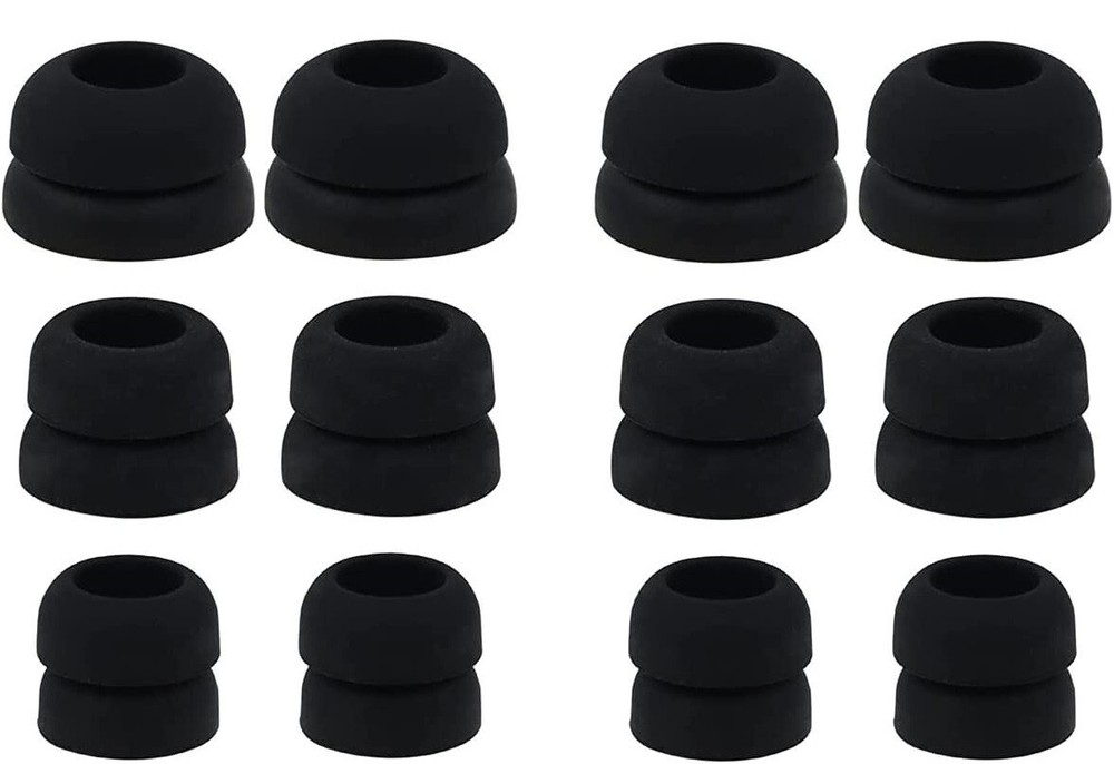 Ear Tips for Beats Studio Buds Replacement tips Double Flange Black