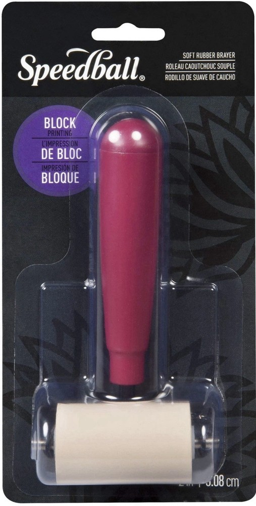 Deluxe Soft Rubber Brayer, 2-Inch
