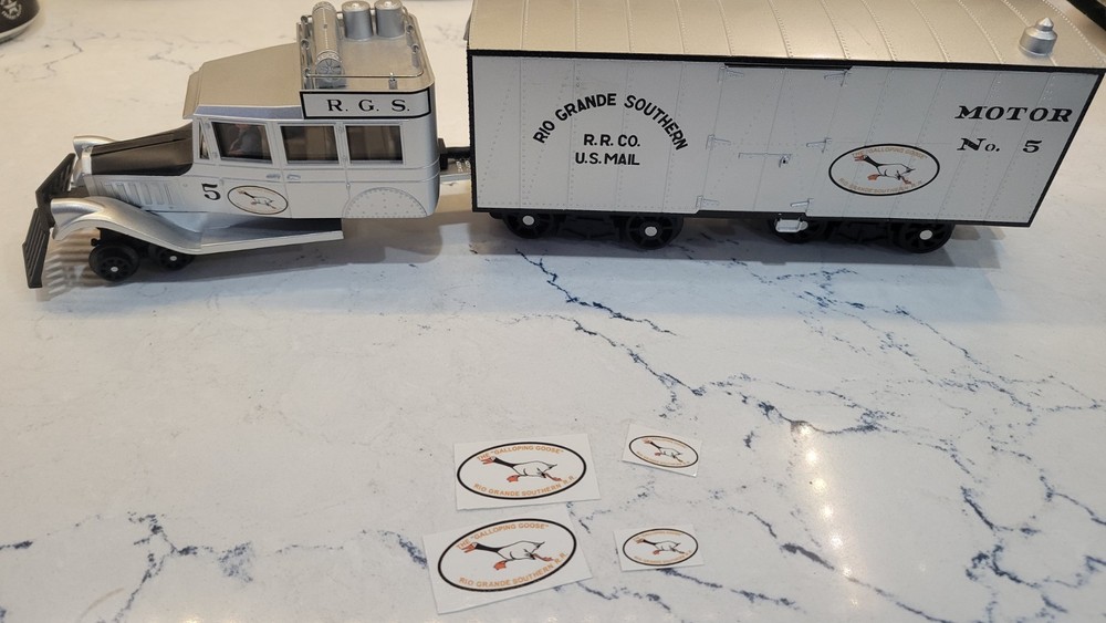 Galloping Goose O-gauge Decals