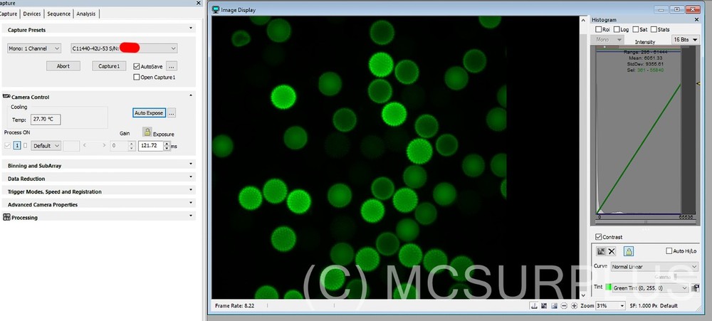 Hamamatsu ORCA-Flash4.0 LT sCMOS monochromatic microscope camera NO CONDENSATION