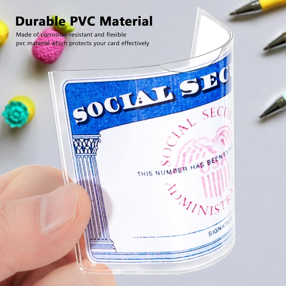 10 Pack Social Security Card Holder/Social Security Card Protector Sleeve