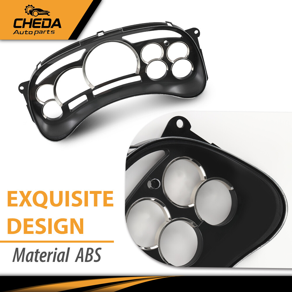 Gauge Cluster Lens Cover Chrome Ring Fit For 03 04 05 06 GM Trucks SUVs Escalade